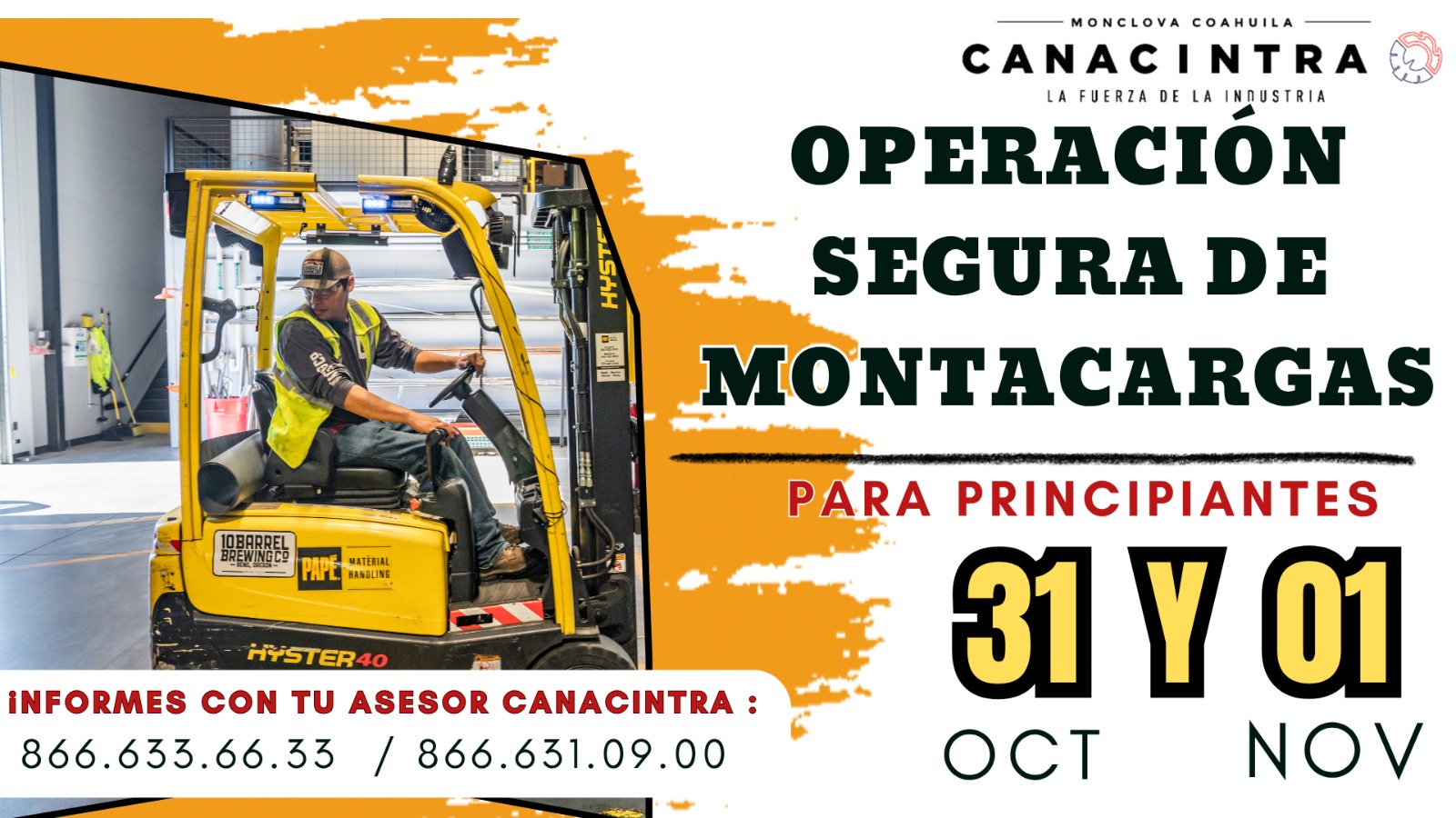 Operación Segura de Montacargas (Principiantes)