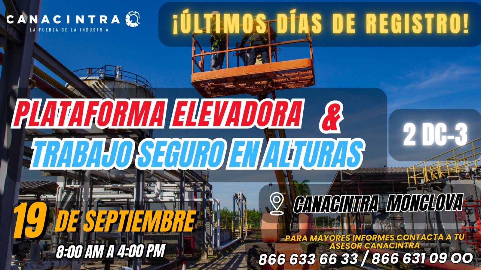 Operación Segura de Plataforma Elevadora & Trabajo Seguro en Alturas